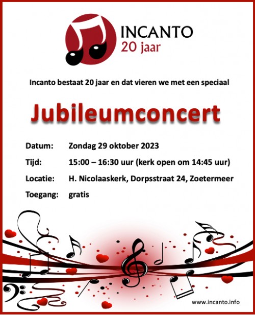 Jubileum 20 jaar Incanto